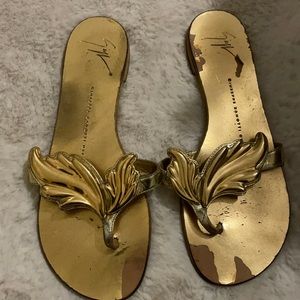 Cruel sandals giuseppe zanotti design gold